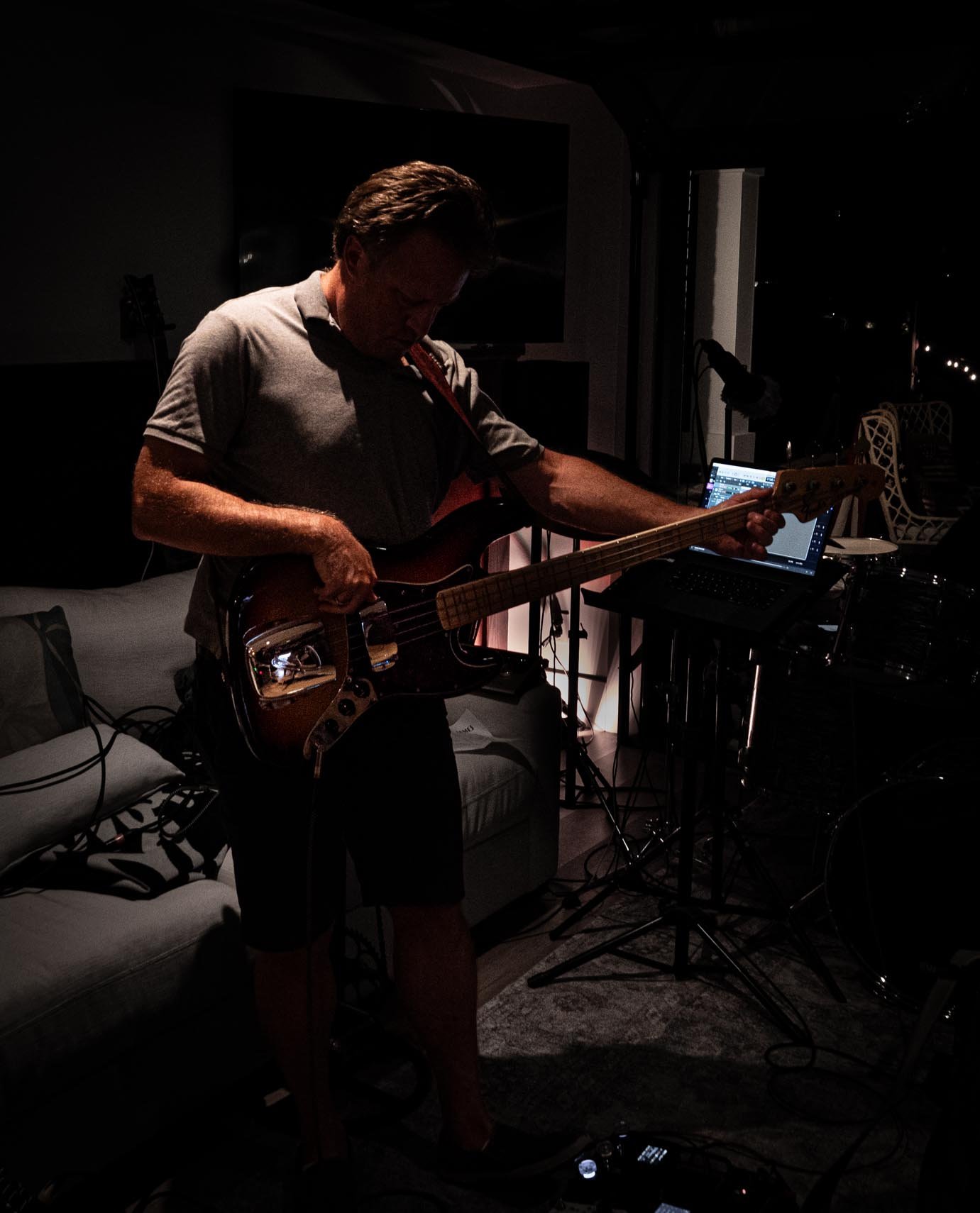 Commander James performing